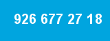 926 677 27 18